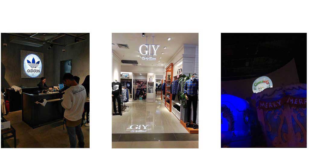 Indoor area gobo projector (one gobo, five gobos)