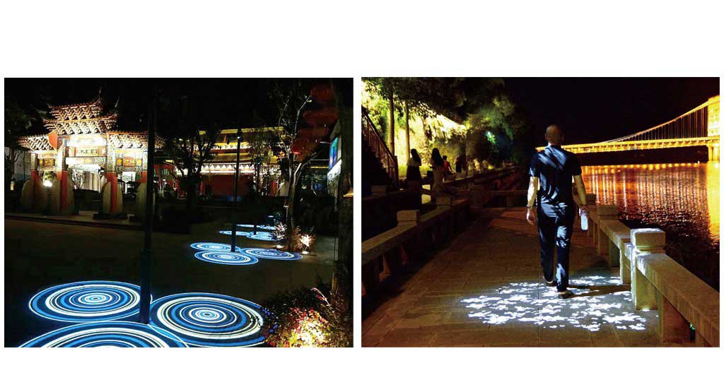 Outdoor area gobo projector (one gobo , five gobos switching)